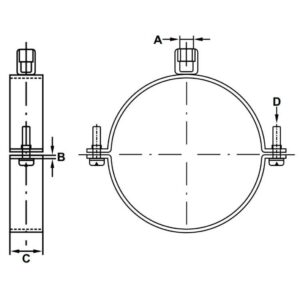 Pipe Clamp Dimensions